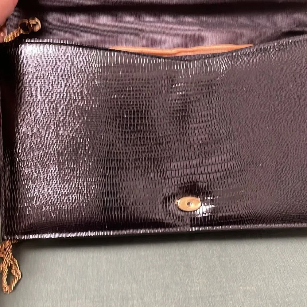 Elegant Black Shoulder or Clutch Bag Unbranded